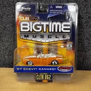 Jada Dub City Big Time Muscle 67 Chevy Camaro Convertible Orange  1:64